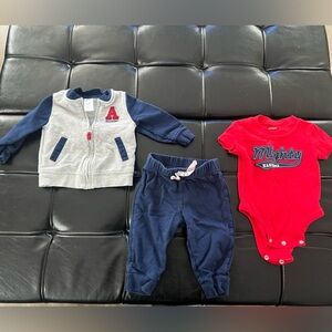 Simple Joys Athletic Outfit with Carters Onesie, 3-6 months